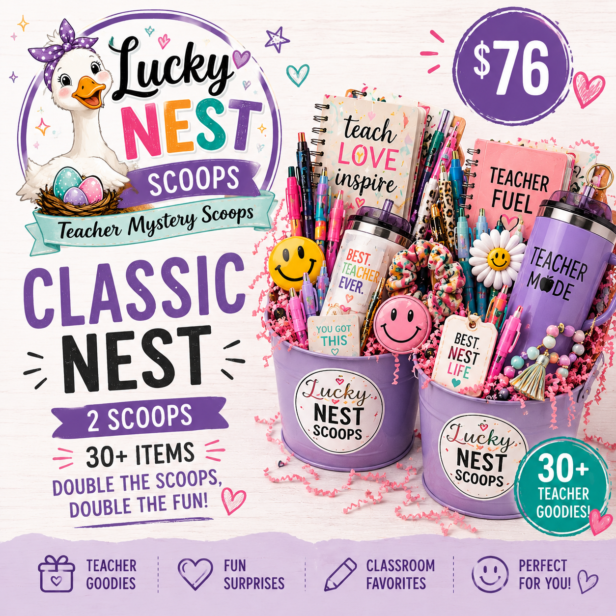 2 Scoops- Classic Nest